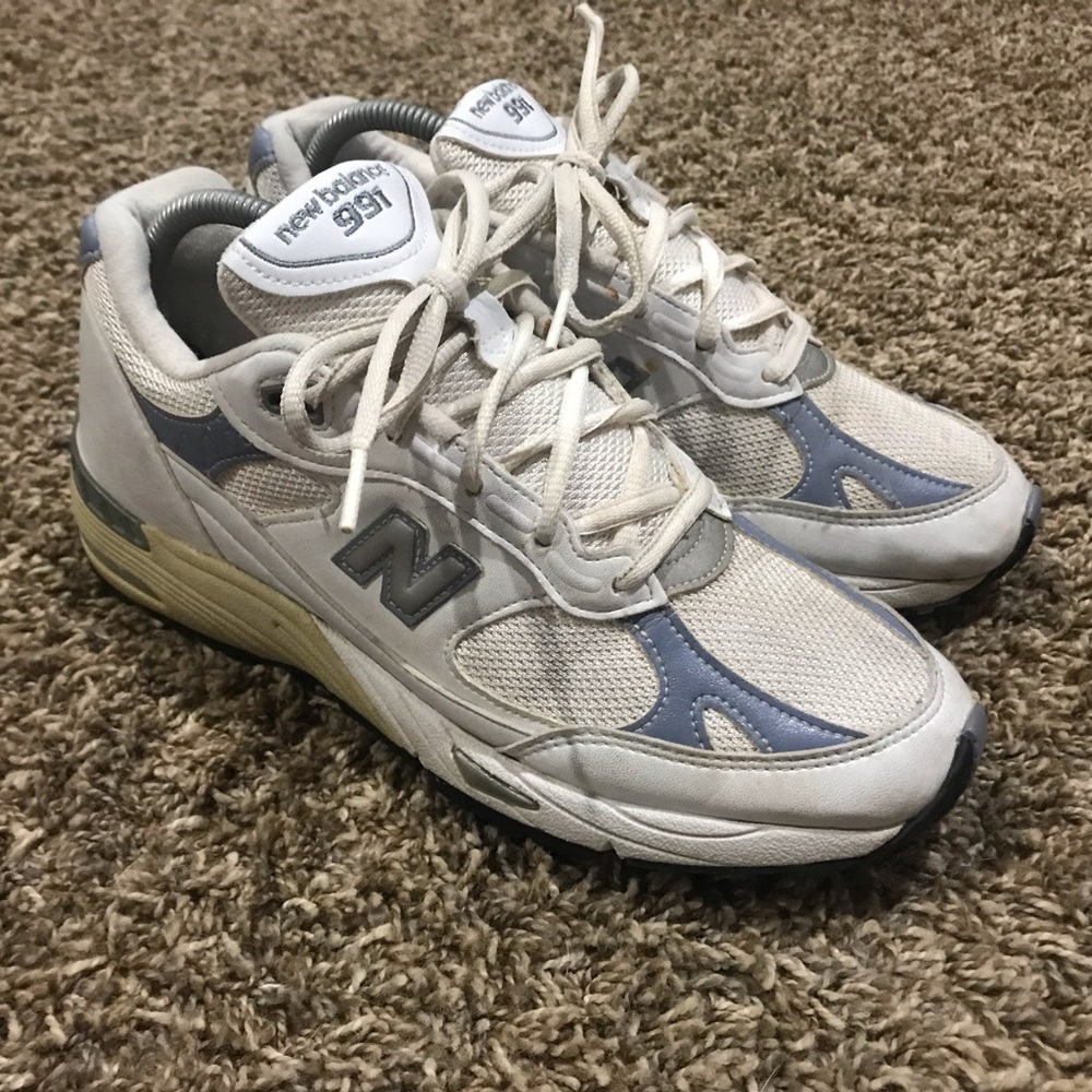 vintage new balance 991 womens leather shoes